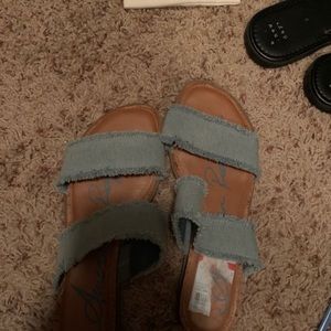jean baby sandals